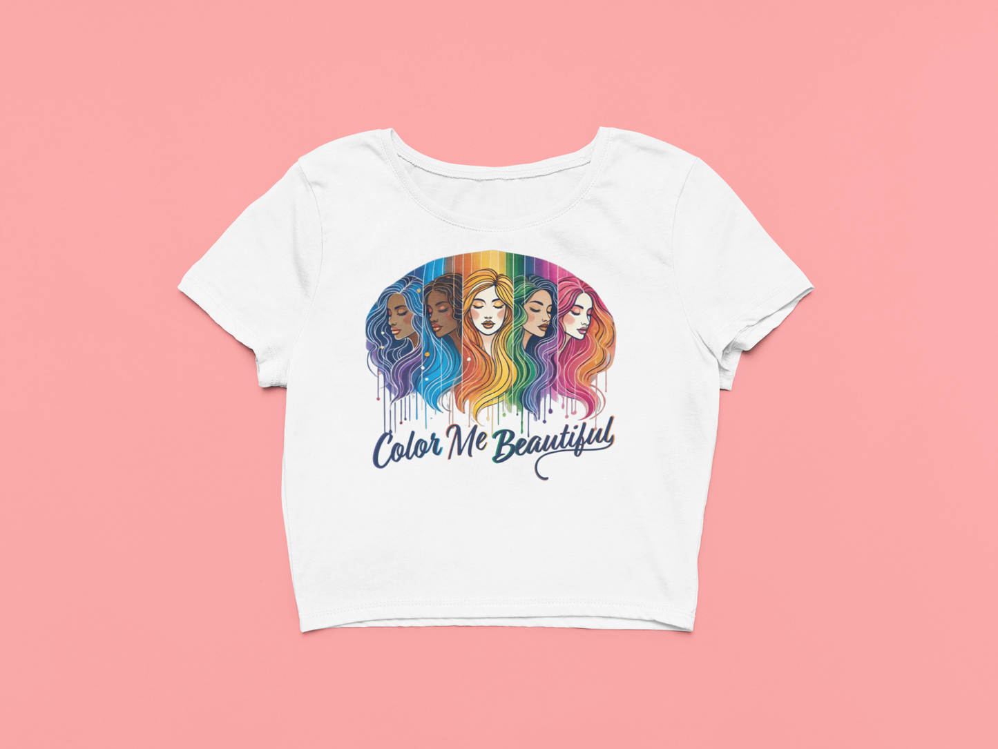 Color Me Beautiful Cropped Tee