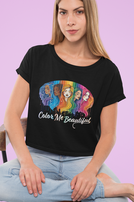 Color Me Beautiful Cropped Tee