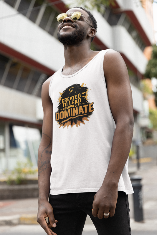 Created to Lead, Designed to Dominate Lion Tank Top