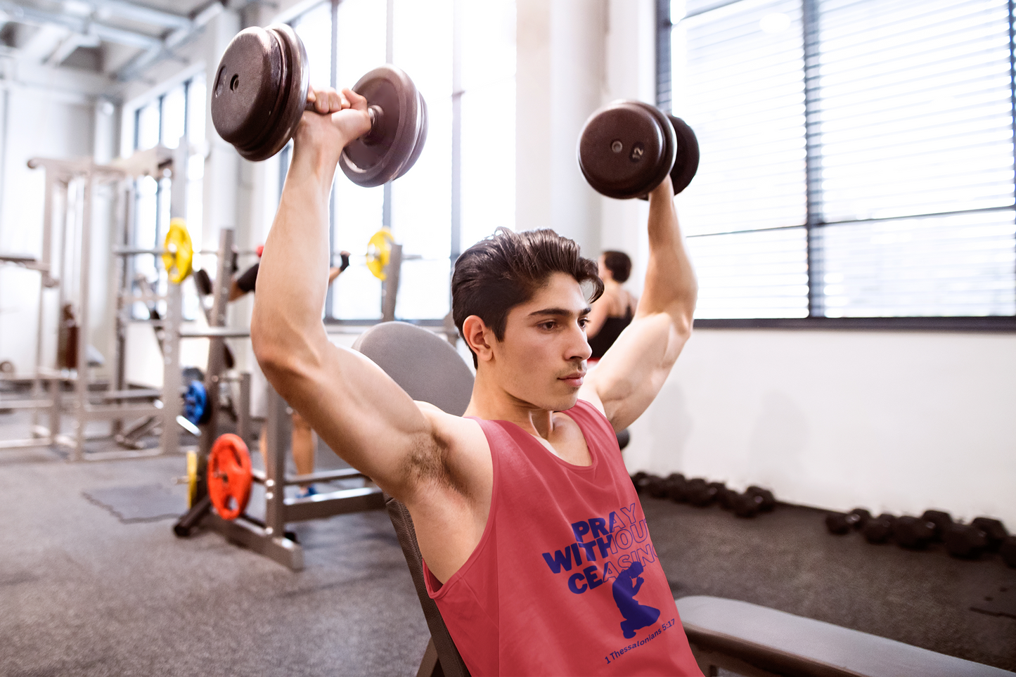 Pray Without Ceasing Men’s Tank Top – 1 Thessalonians 5:17