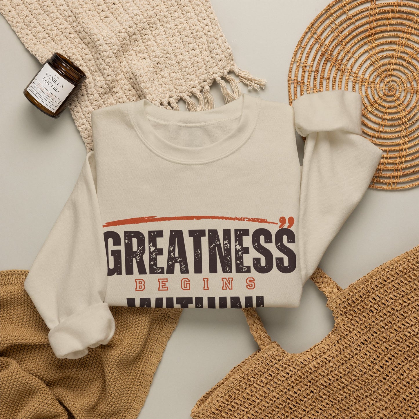 Greatness Begins Within Crewneck Sweatshirt
