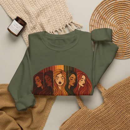Color Me Beautiful Women's Crewneck Sweatshirt | Inspirational Graphic Sweathshirt