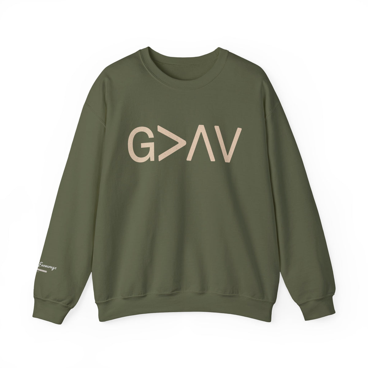 God Is Greater Than the Highs and Lows Christian Crewneck Sweatshirt