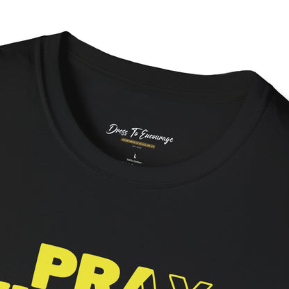 Pray Without Ceasing Women’s Christian T-Shirt-Standing Figure