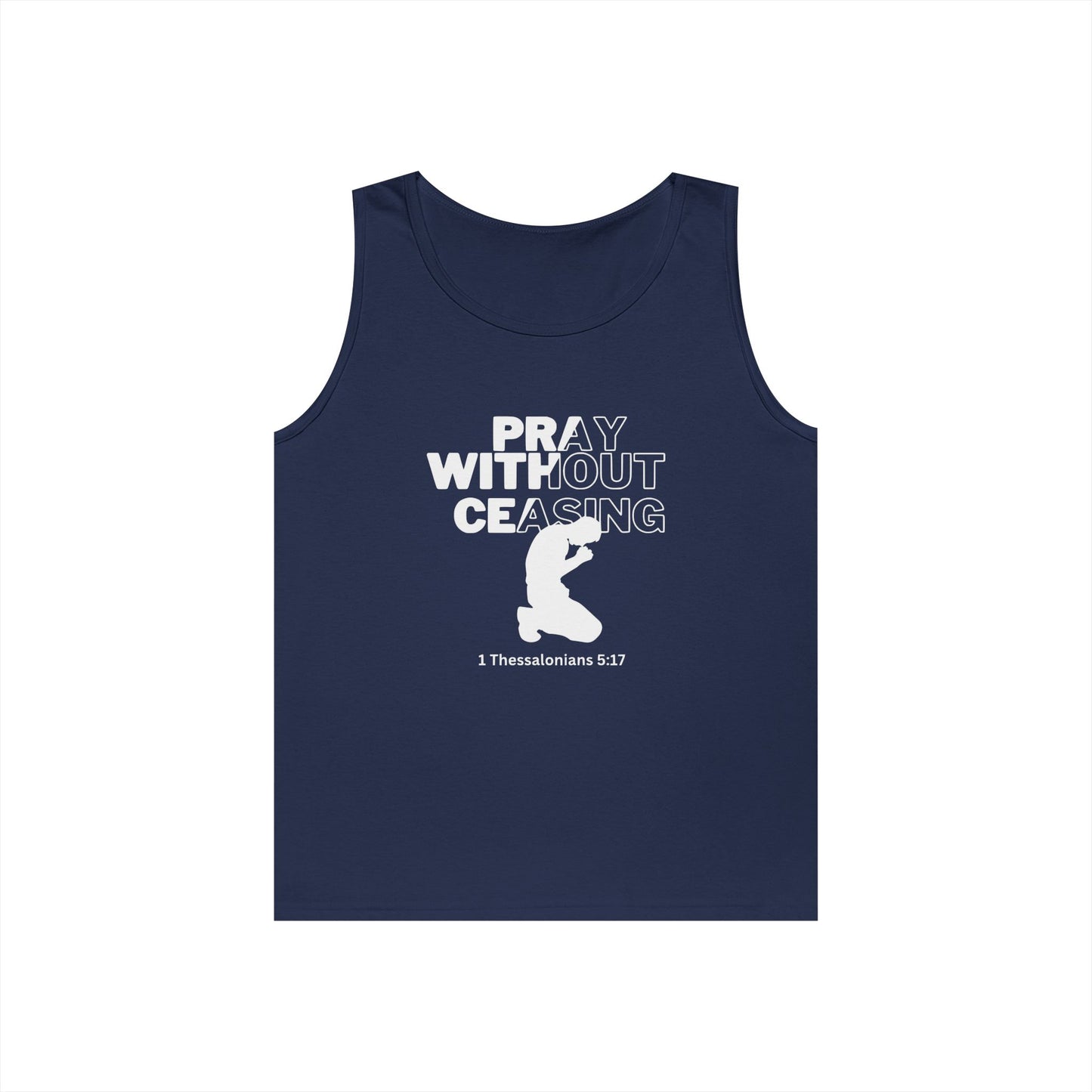 Pray Without Ceasing Men’s Tank Top – 1 Thessalonians 5:17