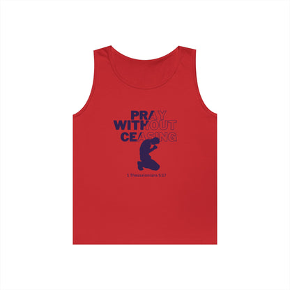 Pray Without Ceasing Men’s Tank Top – 1 Thessalonians 5:17