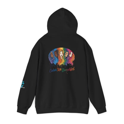 Color Me Beautiful Hoodie – Empowering Diversity Art Hoodie | Bold Women’s Graphic Shirt | Dress To Encourage