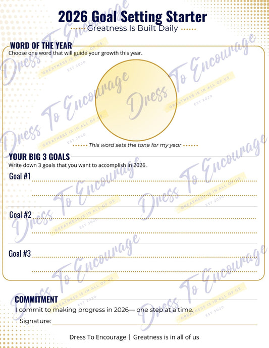 2026 Goal-Setting Starter (Lite Version) — FREE DOWNLOAD