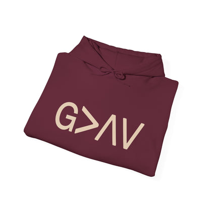 God Is Greater Hoodie | Christian Faith Hoodie