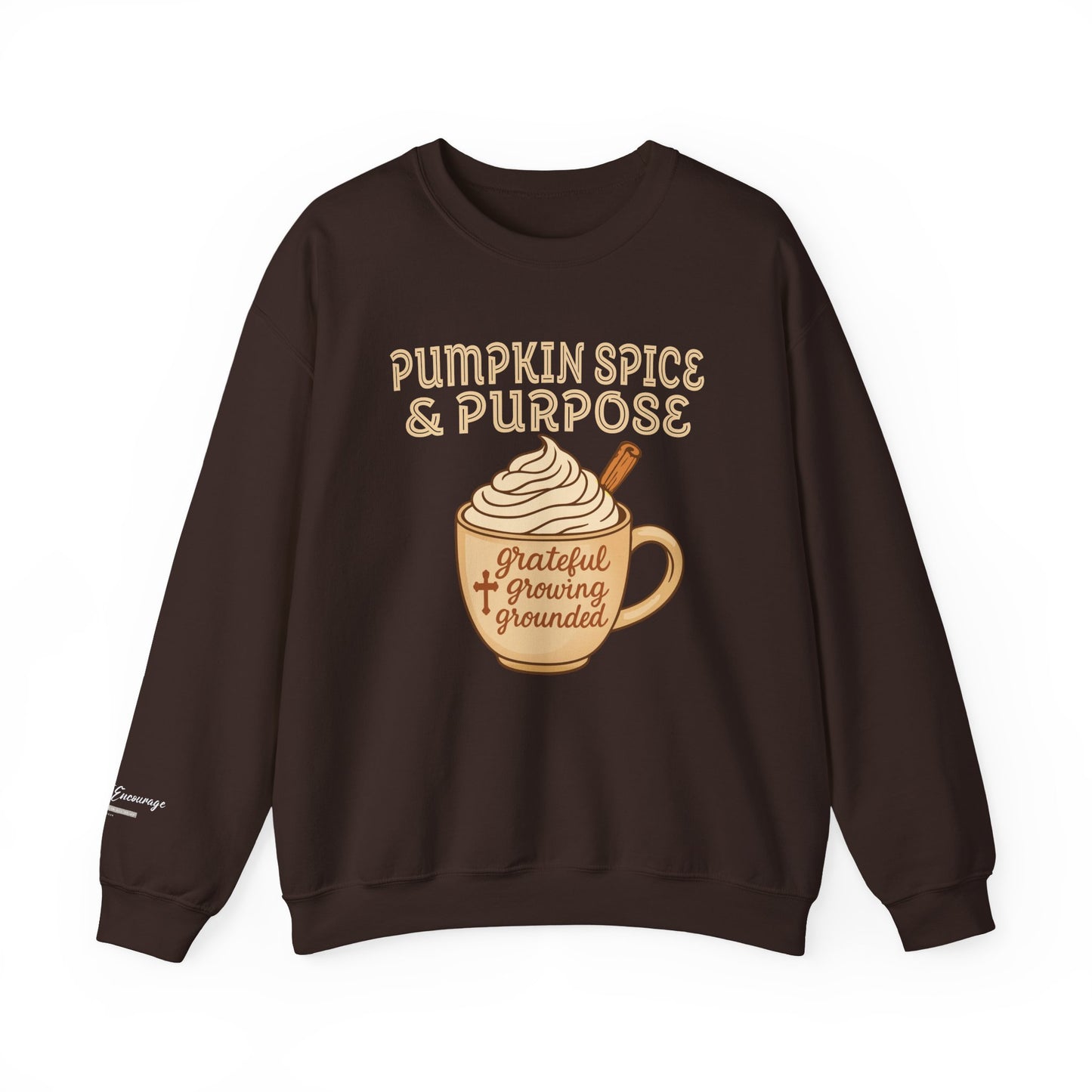 Pumpkin Spice & Purpose Fall Crewneck Sweatshirt