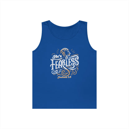 He’s Fearless Men’s Tank Top – Joshua 1:9