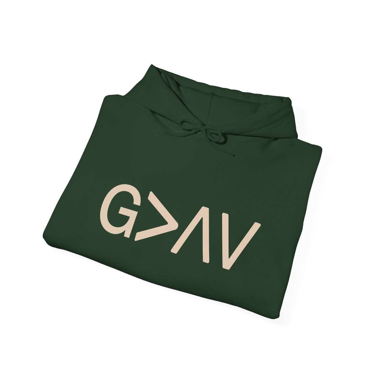 God Is Greater Hoodie | Christian Faith Hoodie