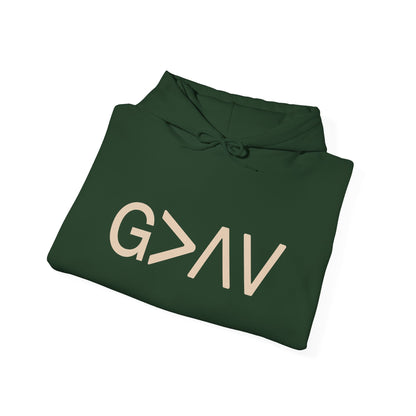 God Is Greater Hoodie | Christian Faith Hoodie