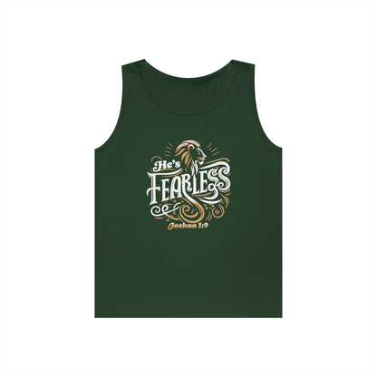He’s Fearless Men’s Tank Top – Joshua 1:9