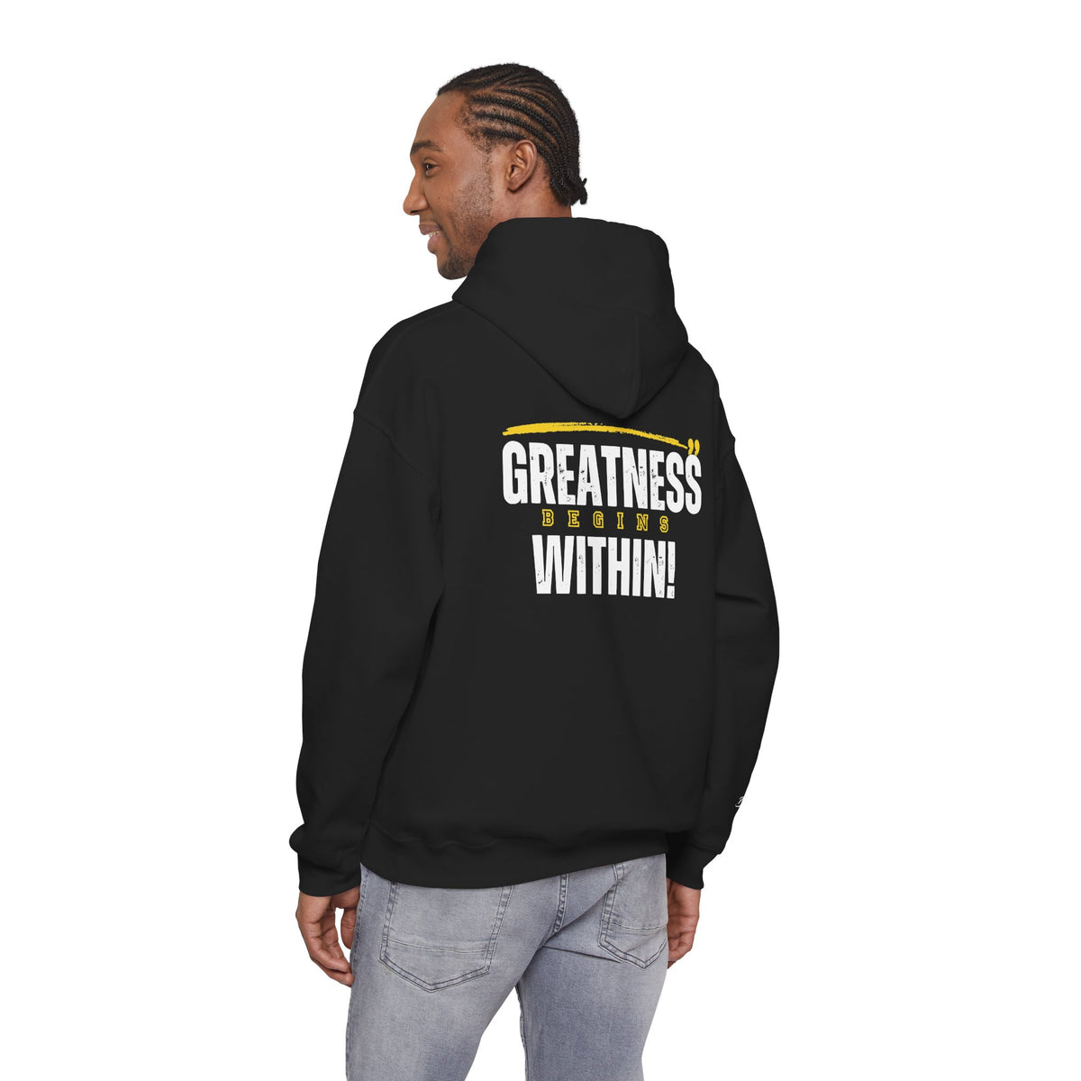 Greatness Begins Within Motivational Hoodie | Inspirational Unisex Pullover