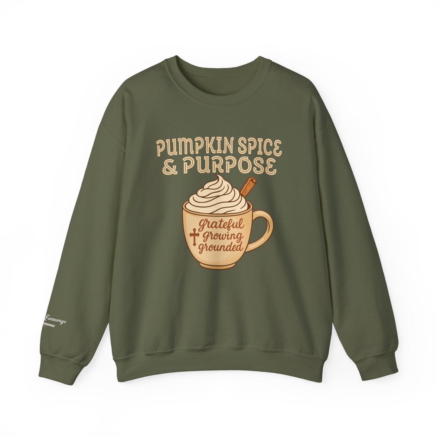 Pumpkin Spice & Purpose Fall Crewneck Sweatshirt