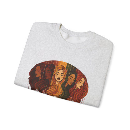 Color Me Beautiful Women's Crewneck Sweatshirt | Inspirational Graphic Sweathshirt