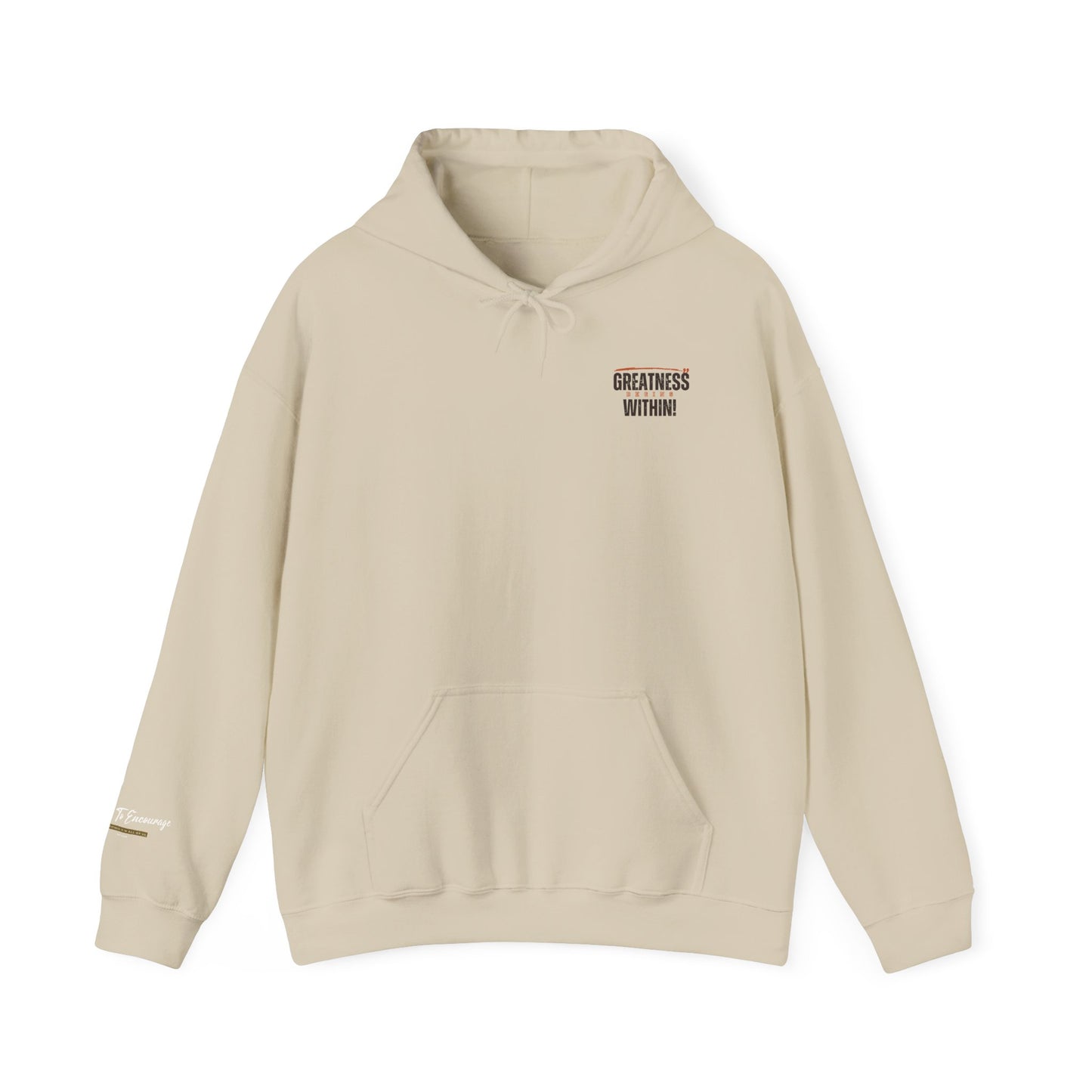 Greatness Begins Within Motivational Hoodie | Inspirational Unisex Pullover