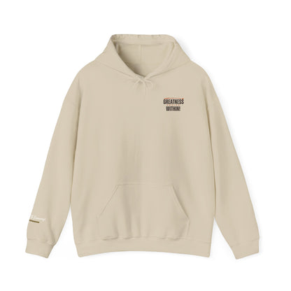 Greatness Begins Within Motivational Hoodie | Inspirational Unisex Pullover