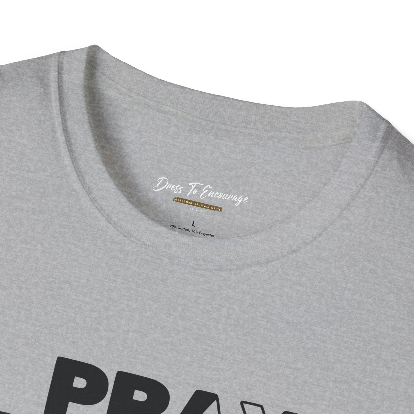 Pray Without Ceasing Women’s Christian T-Shirt-Standing Figure