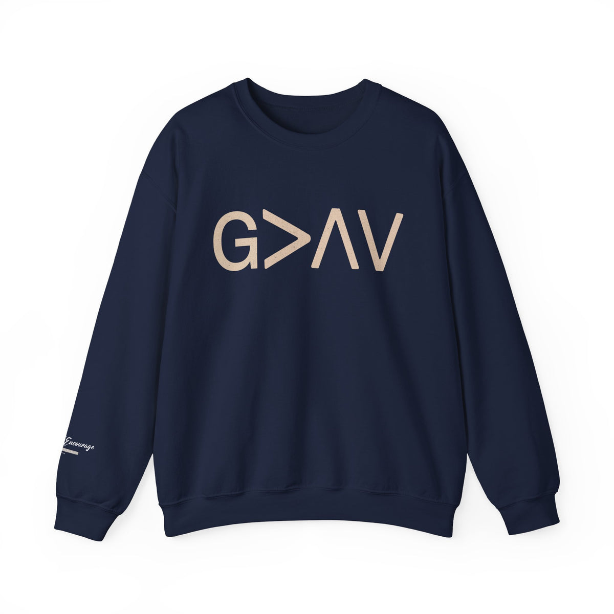 God Is Greater Than the Highs and Lows Christian Crewneck Sweatshirt