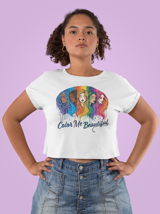 Color Me Beautiful Cropped Tee