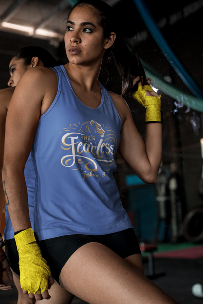 She’s Fearless Women’s Tank Top – Joshua 1:9