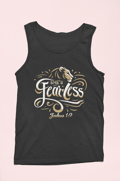 She’s Fearless Women’s Tank Top – Joshua 1:9