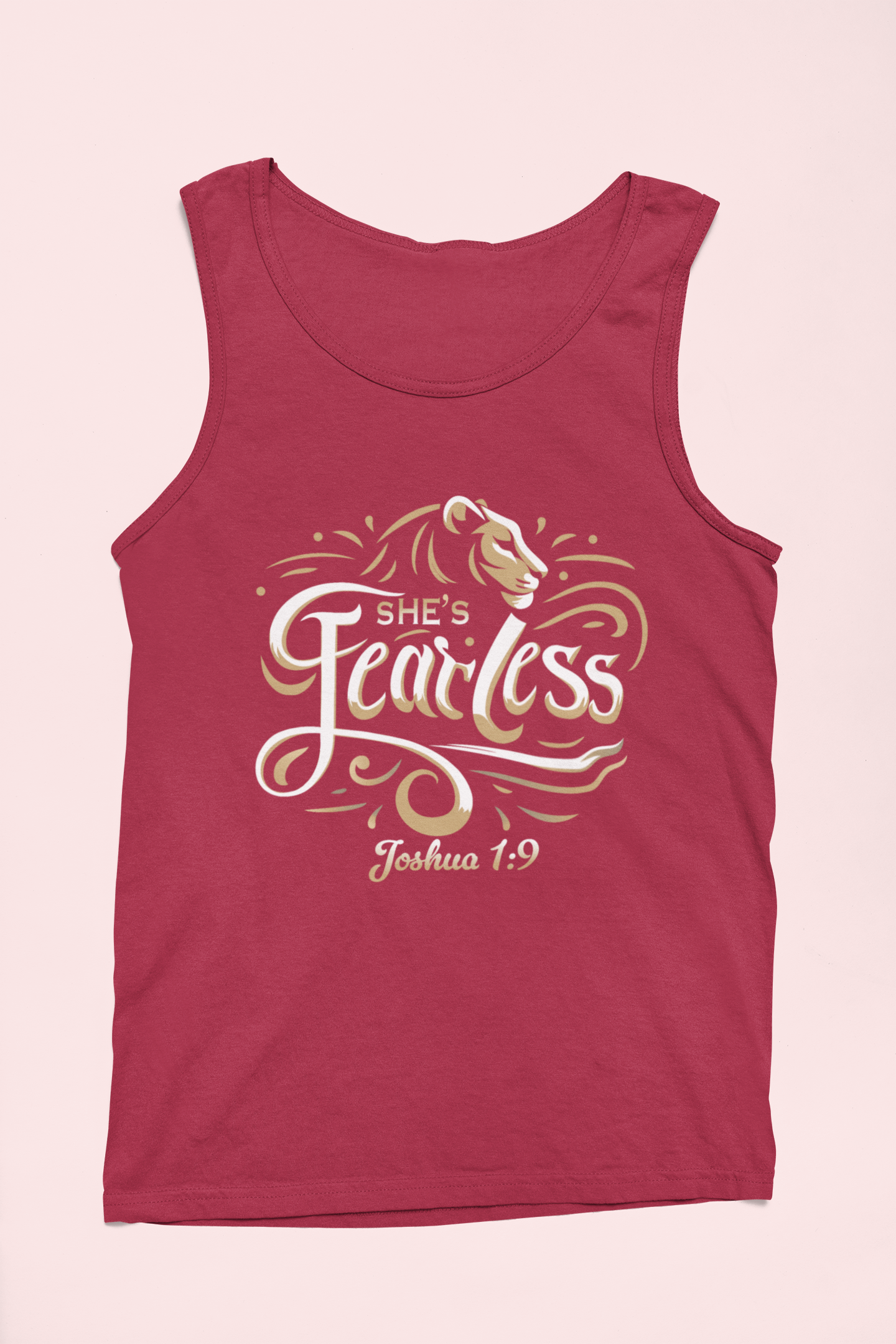 She’s Fearless Women’s Tank Top – Joshua 1:9