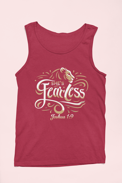 She’s Fearless Women’s Tank Top – Joshua 1:9