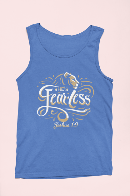 She’s Fearless Women’s Tank Top – Joshua 1:9