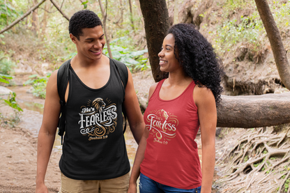 He’s Fearless Men’s Tank Top – Joshua 1:9
