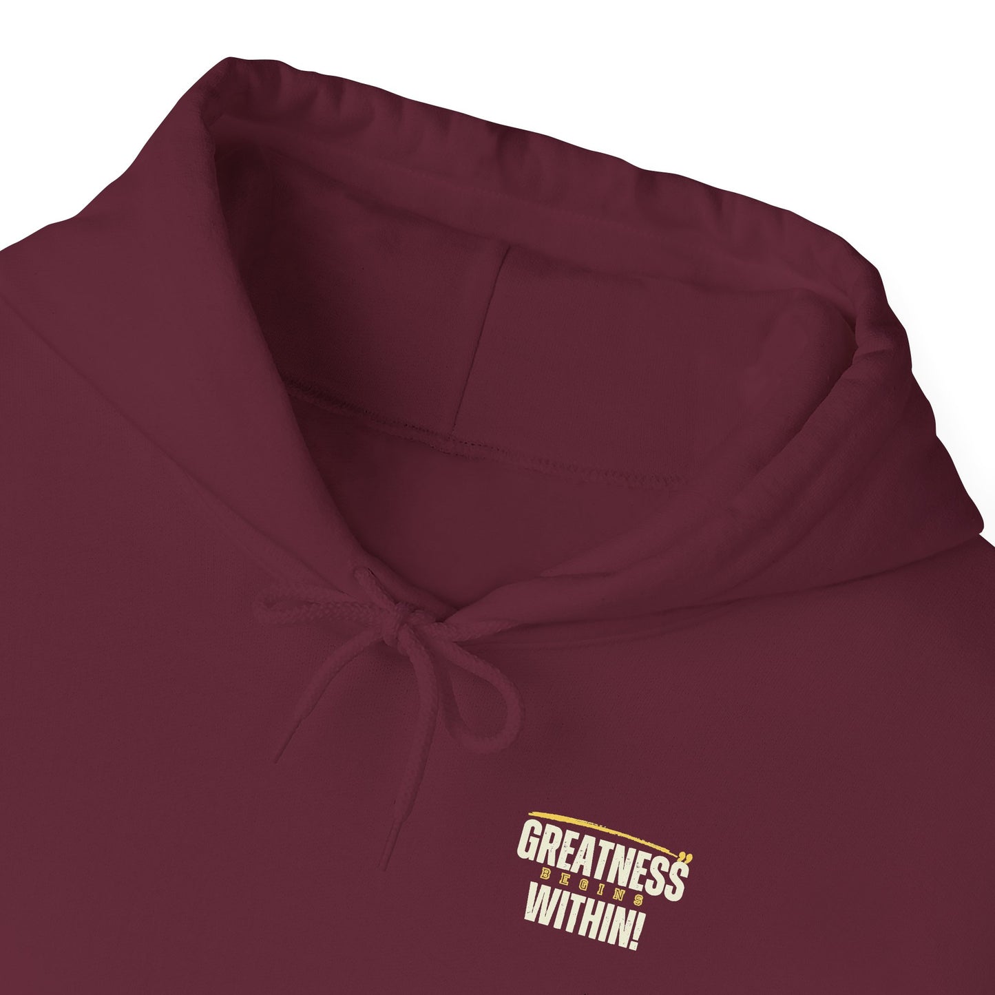 Greatness Begins Within Motivational Hoodie | Inspirational Unisex Pullover