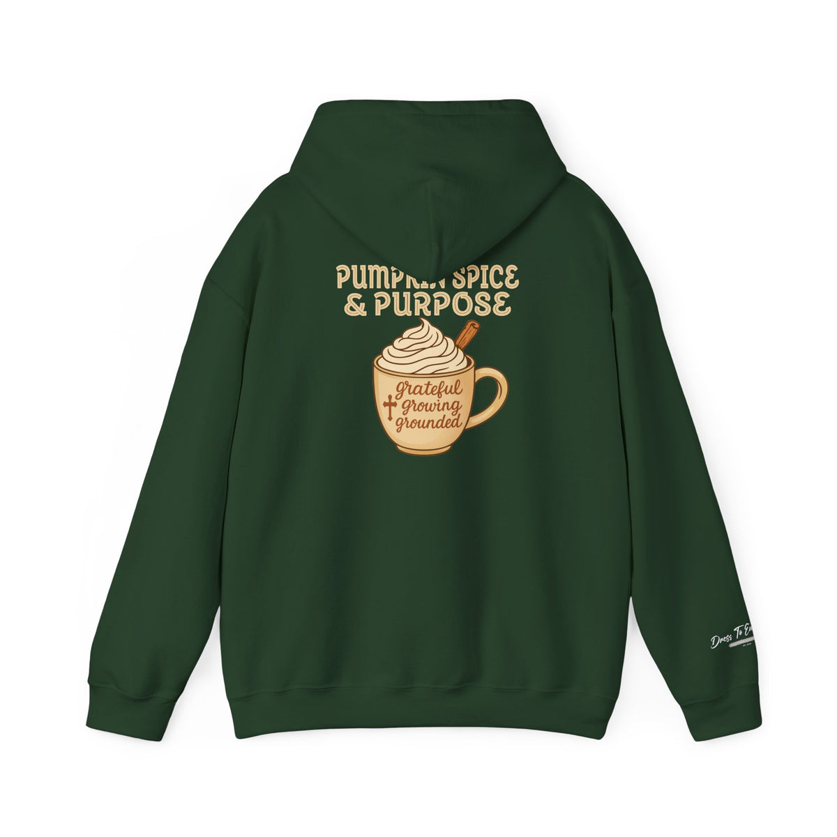 Pumpkin Spice & Purpose Fall Hoodie | Grateful • Present • Grounded