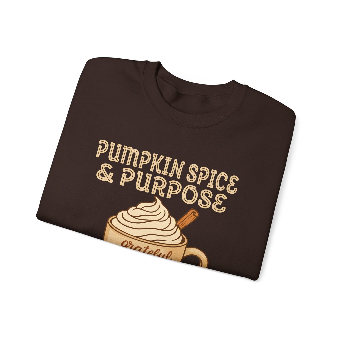 Pumpkin Spice & Purpose Fall Crewneck Sweatshirt