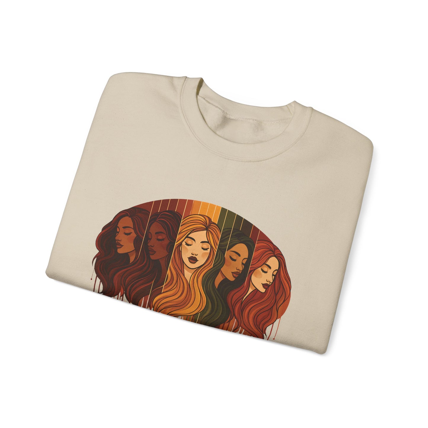 Color Me Beautiful Women's Crewneck Sweatshirt | Inspirational Graphic Sweathshirt