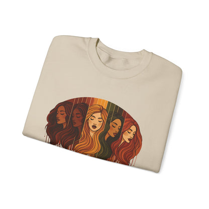 Color Me Beautiful Women's Crewneck Sweatshirt | Inspirational Graphic Sweathshirt
