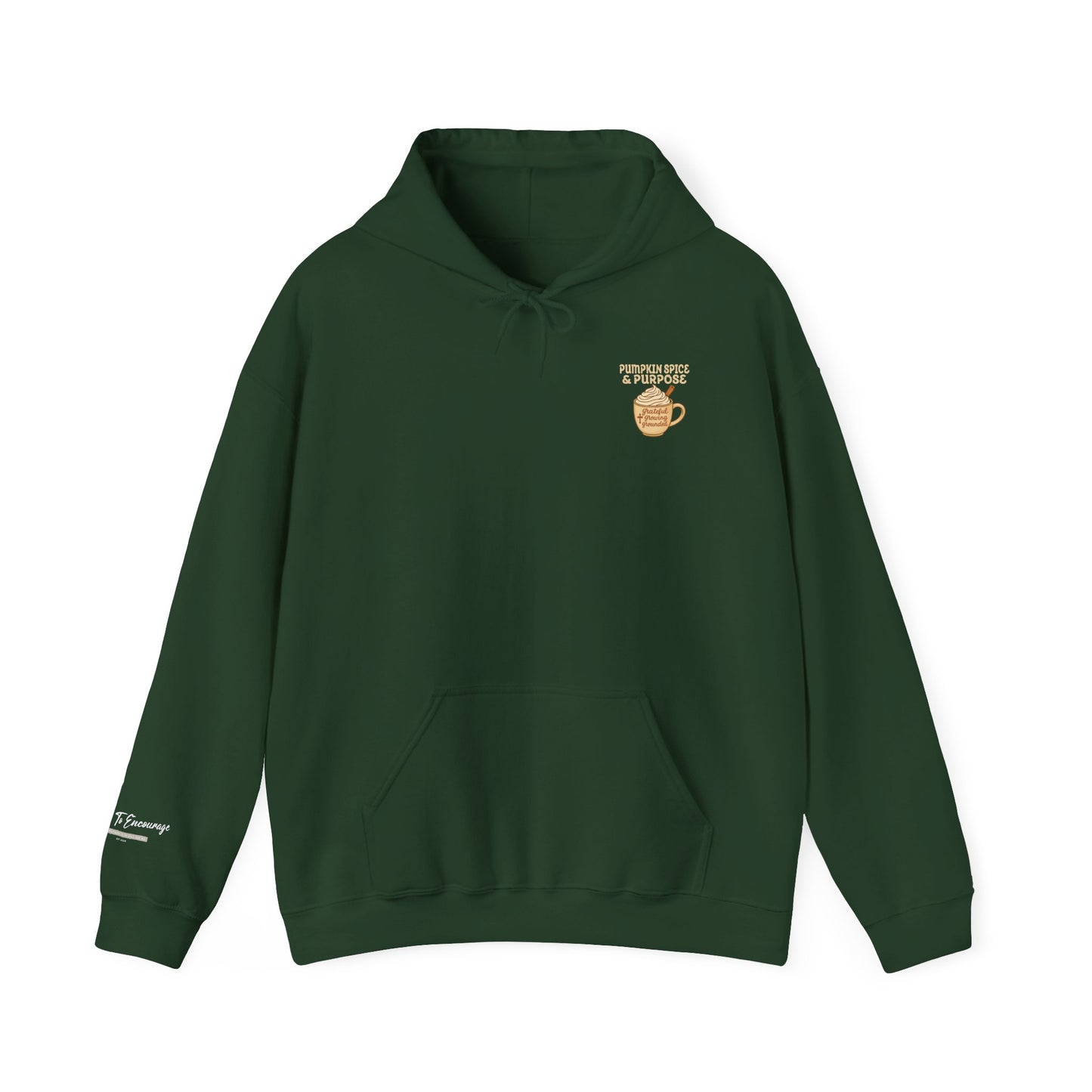 Pumpkin Spice & Purpose Fall Hoodie | Grateful • Present • Grounded