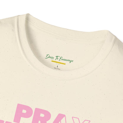 Pray Without Ceasing Women’s Christian T-Shirt-Standing Figure