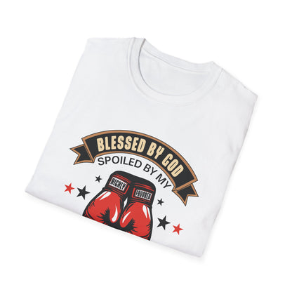 Blessed by God, Spoiled by My Husband, Protected by Both Christian T-Shirt