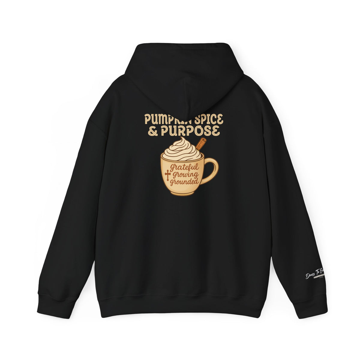 Pumpkin Spice & Purpose Fall Hoodie | Grateful • Present • Grounded
