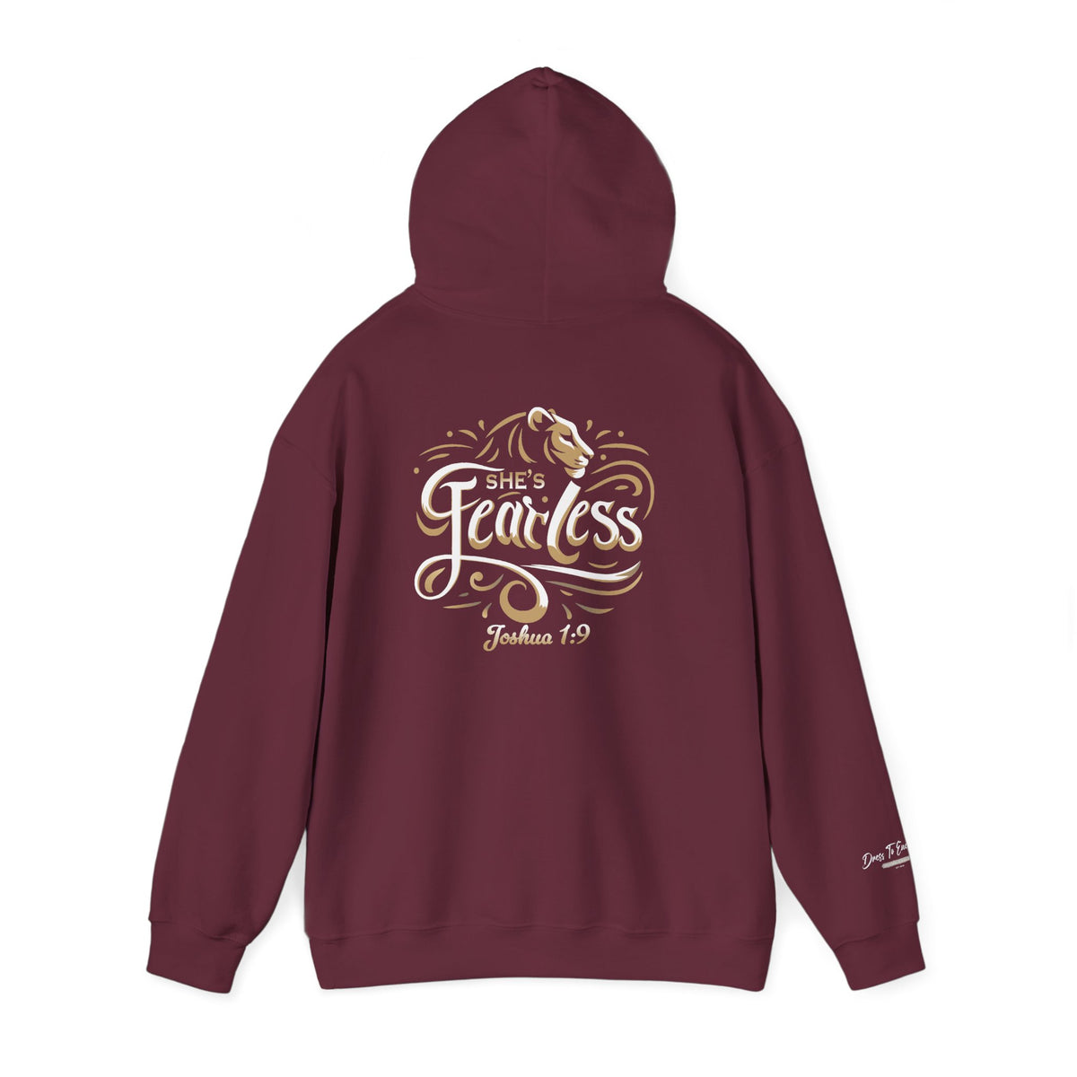 She’s Fearless Christian Hoodie | Joshua 1:9