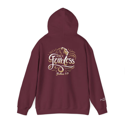 She’s Fearless Christian Hoodie | Joshua 1:9