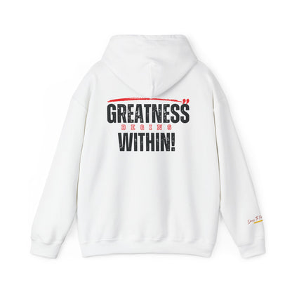 Greatness Begins Within Motivational Hoodie | Inspirational Unisex Pullover