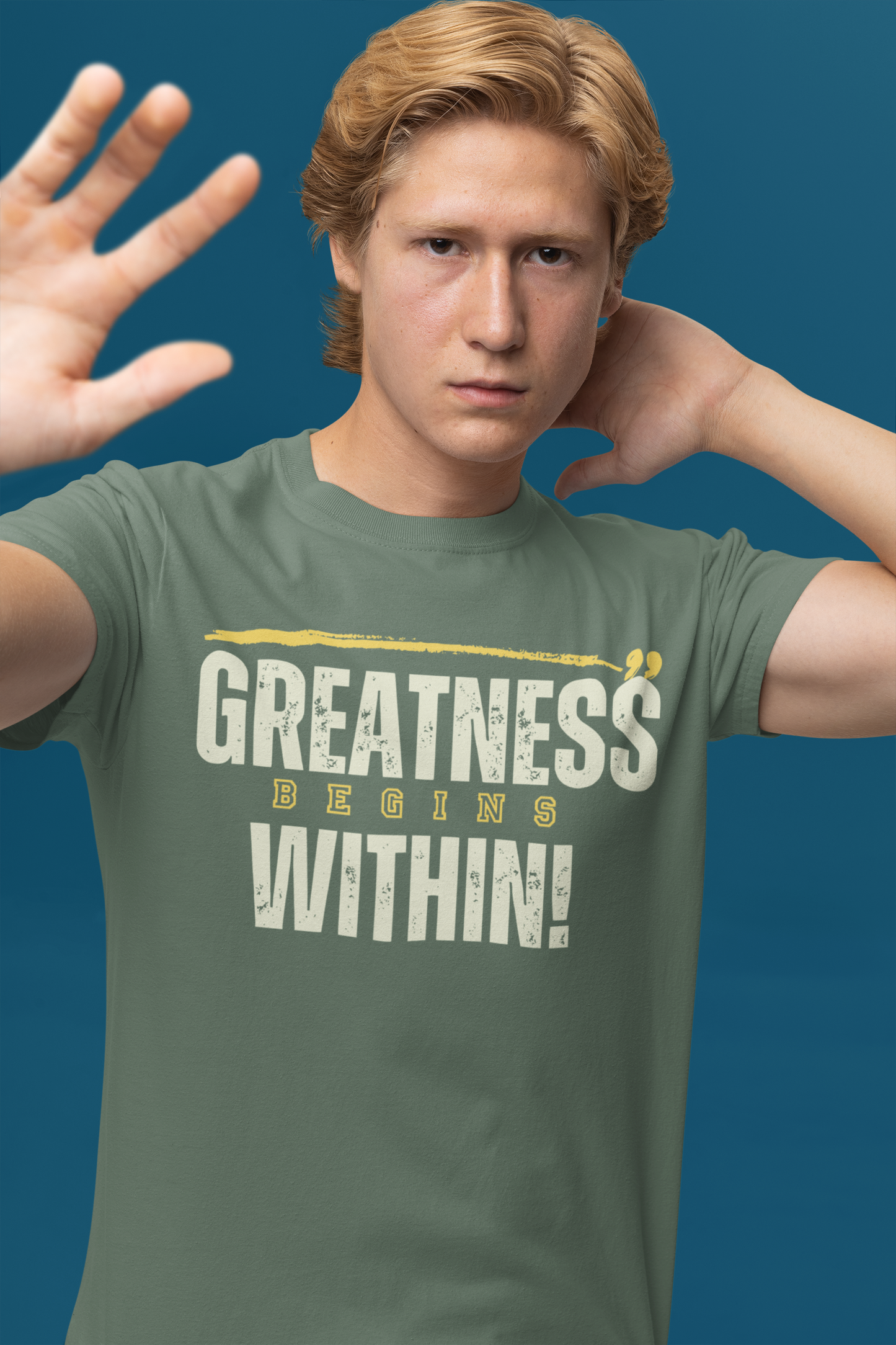 Greatness Within T-Shirt — Inspirational Motivational Tee