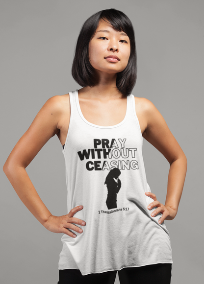 Pray Without Ceasing- Women's Racerback Tank