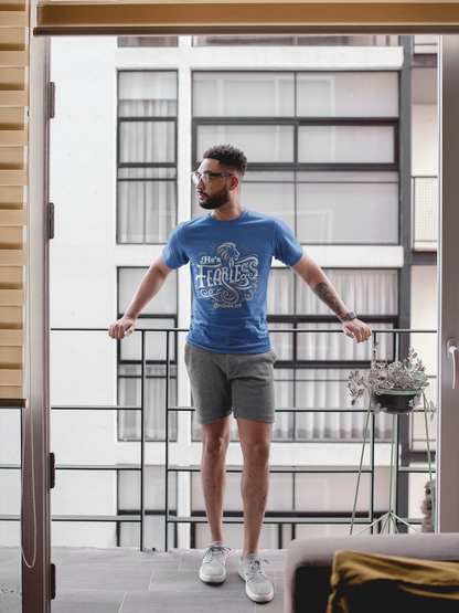 He's Fearless — Joshua 1:9 Men's Tee